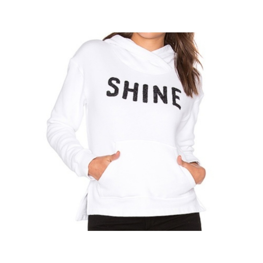 White Sundry Shine Pullover Hoodie Sweater, Size 0